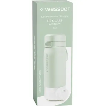 Láhev Wessper B2 GLASS filtrační láhev Actitex™ 500ml mátová (WES270-500-MT_K)