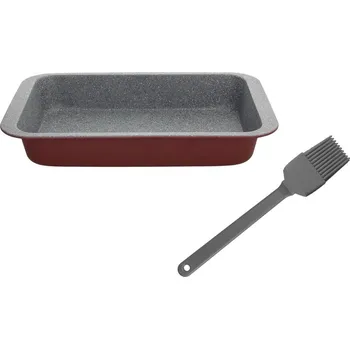 Plech na pečení TOGNANA Cherry 23 x 13 cm – obdélníkový plech na pečení s štětcem
