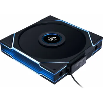 PC ventilátor Lian Li UNI FAN TL LCD Wireless Lüfter, ARGB, PWM - 140 mm, černá