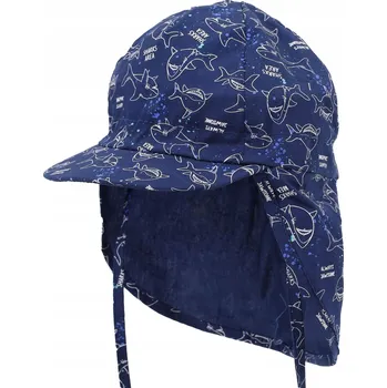 Čepice Čepice letní chlapecká s ochranou krku žraloci 48-50 YOCLUB