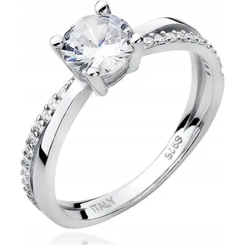 Prsten KRÁSNÝ STŘÍBRNÝ PRSTÝNEK SE ZIRKONY 925 vel. 15