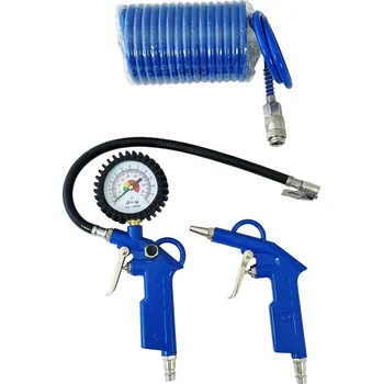 Ofukovací pistole Sada ke kompresoru Magg WJ002030 splničem pneumatik a dalším příslušenstvím, pneuhustič