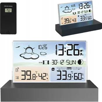 Meteostanice BEZDRÁTOVÁ METEOROLOGICKÁ STANICE S VENKOVNÍM ČIDLEM TEPLOMĚR VLHKOMĚR