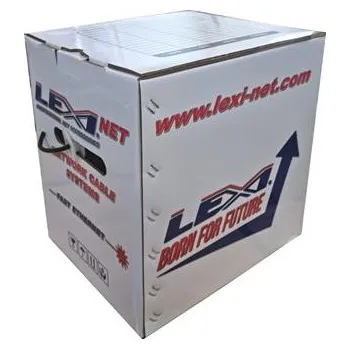 Počítač LEXI-Net instalační kabel FTP CAT 5e 24AWG venkovní PE 305m samoodvíjecí box černý