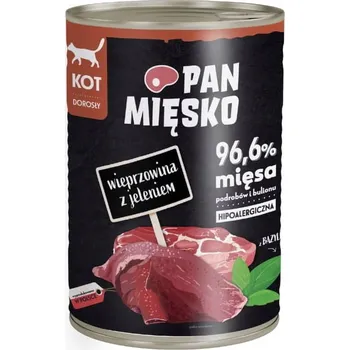Krmivo pro kočku Pan Mięsko krmivo mokrá pro kočky Vepřové s jelenem 400g