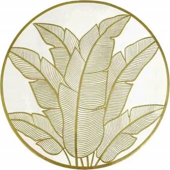 prostírání PODLOŽKA NA STŮL 38 CM ZLATÁ KULATÁ DEKORATIVNÍ PROSTÍRÁNÍ POD TALÍŘ MÓDNÍ