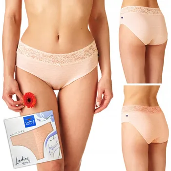 Dámské spodní prádlo Kalhotky s krajkovou gumičkou LPC 670 L