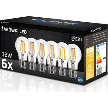 Žárovka LED žárovka Masterled E27 12W 4000K neutrální bílá 1200 lm 6 ks