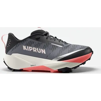 Dámská běžecká obuv KIPRUN Dámské boty na trailový běh Kipsummit 40 ČERNÁ|ŠEDÁ