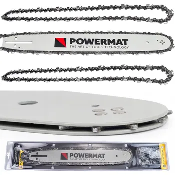Pilová lišta Vodící lišta na řetězové pily Powermat 40 cm 0,325' 66 článků + 2 řetězy