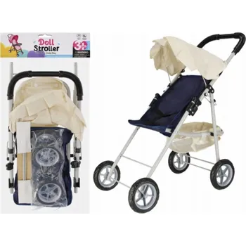 Kočárek pro panenku Mega Creative KOČÁREK PRO PANENKY MET 60X25X10 GRA PBH12/24