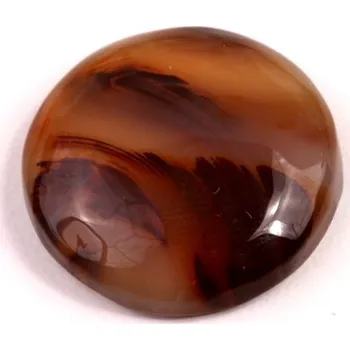 Přírodní kámen Kabošon Montana Agate č.8188 (25x6mm)