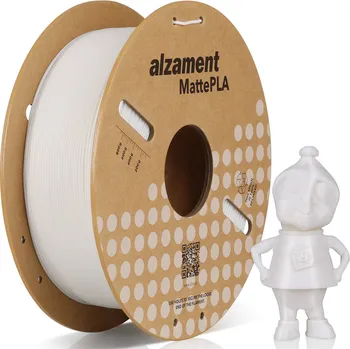 Filament Alzament PLA Matte 1 kg White ALZMNTM02