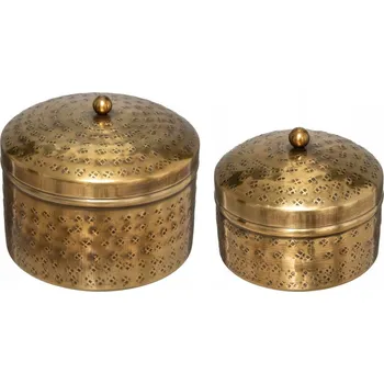 Šperkovnice KOVové ZLATÉ ORIENTÁLNÍ ŠPERKOVNICE