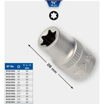 Gola hlavice Brilliant Tools BT021839 Nástrčný ořech Torx-E 3/8", E16