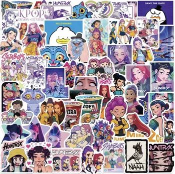 samolepka K-POP LOVCI DÉMONŮ Samolepky 55ks VODĚODOLNÉ Samolepky klasické iPhone