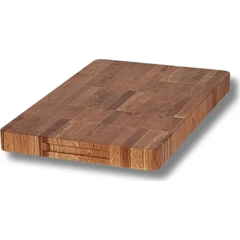 Kuchyňské prkénko VELKÉ DŘEVĚNÉ PRKÉNKO NA KRAJENÍ Z DUBU, ŠPALÍKOVÉ, END-GRAIN 60x40x5 CM