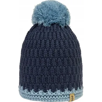 Čepice Dětská čepice tmavě modrá s modrou bambulí Doll, vel. 55
