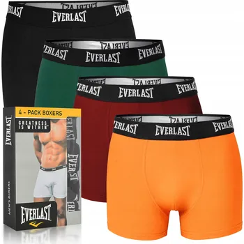 Pánské oblečení EVERLAST Pánské boxerky bavlněné 4 kusy Velikost XXL