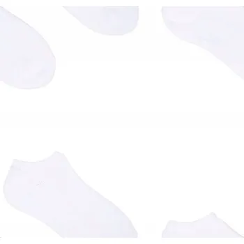 Dámské ponožky Bílé kotníkové ponožky Ponožky se silikonovým podpatkem BALENÍ 6 KUSŮ 39-42 YOCLUB