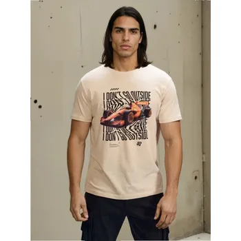 Sinsay - Bavlněná košilka s potiskem - béžová - 263HL-02X - 263HL-02X-S