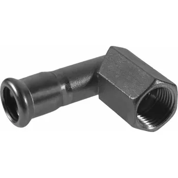 rozdělovač topení KAN-therm Koleno 90° lisované s vnitřním závitem 22x3/4 nerezová ocel - 6190844