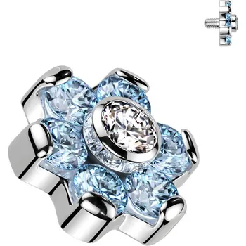 Piercing Šperky4U Náhradní ozdoba k dermálu / labretě TITAN, závit 1,2 mm - TIT1683-Q