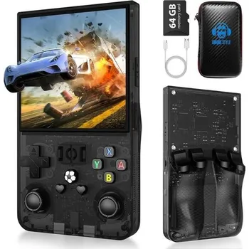 Cestovní hra Générique R36S Max, nová vylepšená verze herní konzole R36S, přenosná retro herní konzole, systém