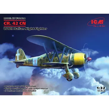 Plastikový model Fiat CR.42CN Italian Night Fighter (3x camo) - ICM 32024