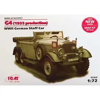 Plastikový model G4 (1935 production) German WWII Staff Car - ICM 72471