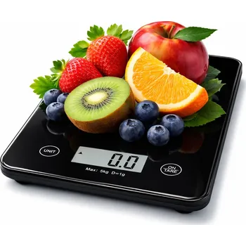 Kuchyňská váha Kuchyňská váha | Kuchyňská váha plochá 5 kg SLIM černá 5 kg
