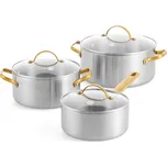 GreenPan Sada nádobí, 3 ks, celonerezová