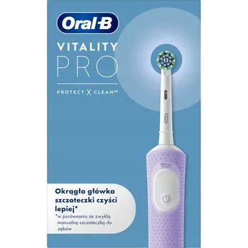 Elektrický zubní kartáček Elektrický Zubní Kartáček Oral-B Vitality Pro D103 Fialový + Hlavice