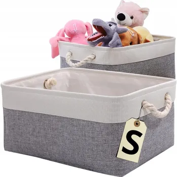 Úložný box ORGANIZÉR ÚLOŽNÝ KOŠÍK Nádoba na hračky kosmetiku oblečení S