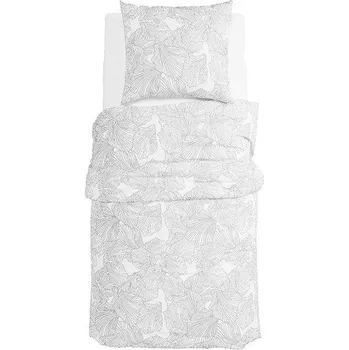Povlečení GRUND Povlečení ZAFIRA140 × 220 cm, 70 × 90 cm šedé a bílé