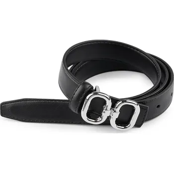 Opasek Dámský pásek šíře 13 mm, 18 mm, střední, 23 (2,4x105 cm) černá