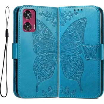 Pouzdro na mobilní telefon Flipové pouzdro Erbord pro Motorola Edge 50 Fusion, modré