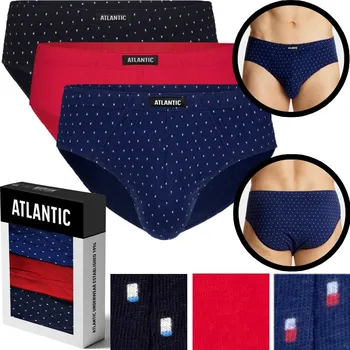 Slipy Pánské slipy Atlantic 3MP-146 velikost L (40) – tmavě modré