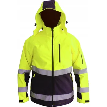 pracovní bunda Výstražná softshellová bunda Hawk, zateplená, prodyšná, voděodolná, velikost M