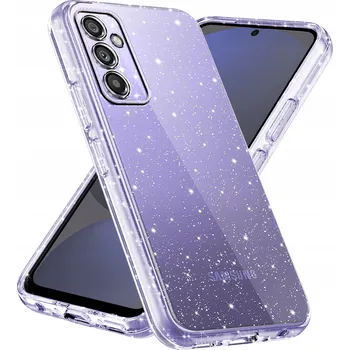 Pouzdro na mobilní telefon Pouzdro pro Samsung Galaxy S24 FE SILIKONOVÉ BROKÁTOVÉ SHINE CASE + SKLO