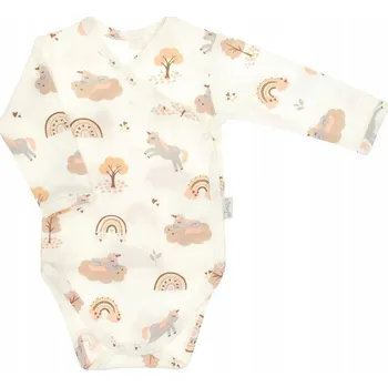 Kojenecký body Bavlněné body s dlouhým rukávem Nicol, vel. 56