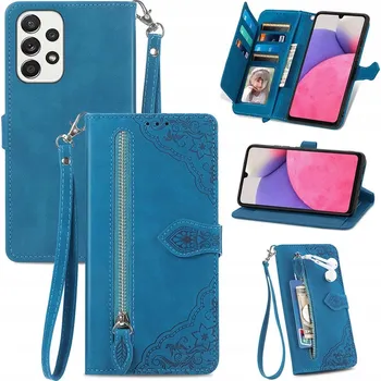 Pouzdro na mobilní telefon Flipové pouzdro pro Samsung Galaxy A33 5G, modré