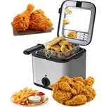 Olejová fritéza 1265 stříbrná/černá