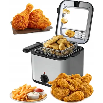 fritéza Olejová fritéza 1265 stříbrná/černá