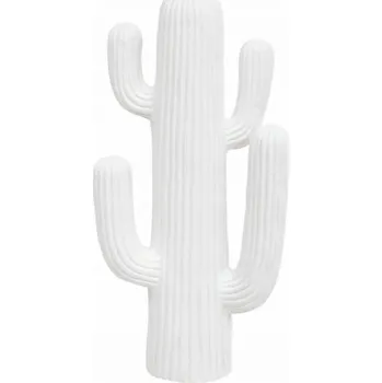 Dekorativní figurka kaktus bílá RODRIGO, 58 cm