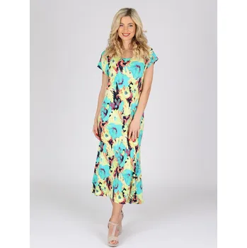 Dámské šaty EVONA a.s. Dámské dlouhé šaty JOANA 268 - Dámské dlouhé šaty JOANA 268 268 M - doprava zdarma