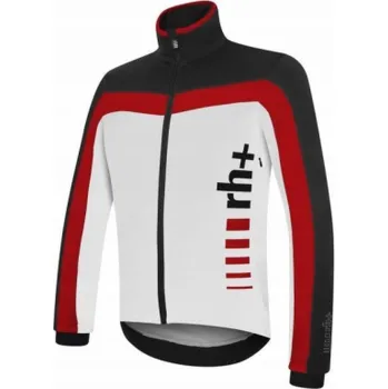 Cyklistická bunda RH+ Cyklistická bunda ZeroLogo EVO černá-bílá-červená - M