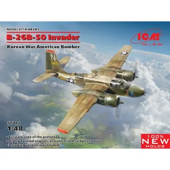 Plastikový model B-26B-50 Invader Korean War (3x camo) - ICM 48281