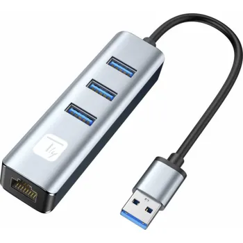 Síťová karta Techly Síťový adaptér iDATA USB 3.0 - RJ45 (TLY_366907)