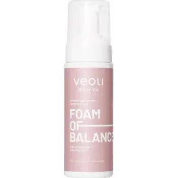 Přípravek na čištění pleti a oči Nacomi VEOLI BOTANICA Foam Of Balance čisticí pěna na obličej regulující tvorbu kožního mazu 150 ml